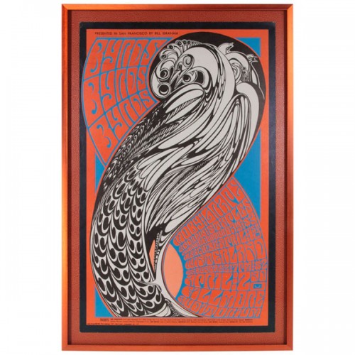 Wes Wilson, The Byrds, Moby Grape, Andrew Staples at the Winterland, April 1-2 1967, 1st edition