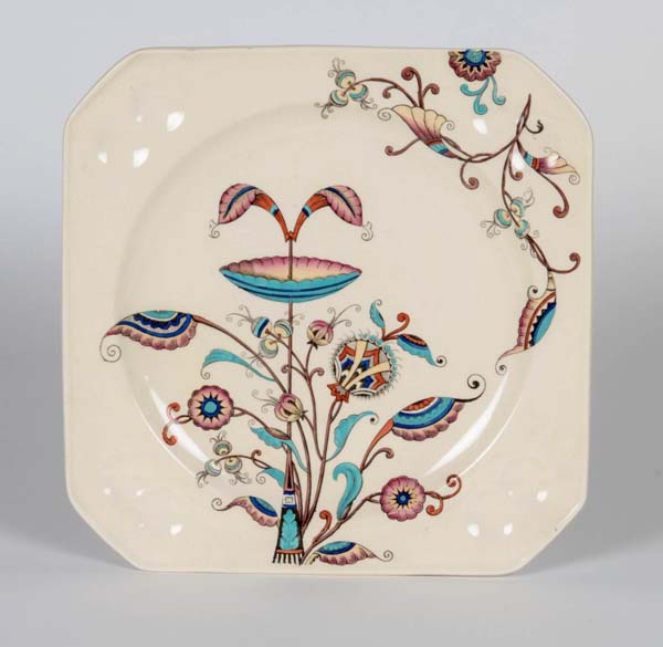 Christopher Dresser / Old Hall, Persia Pattern, Aesthetic Movement Dinner Plate c. 1861-1886