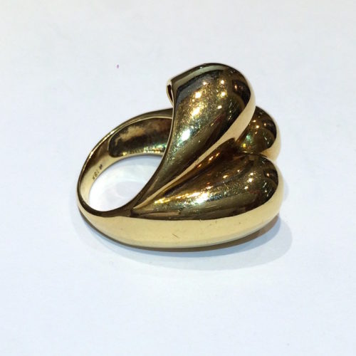 Historical Design I Gucci “Sculpture” ring, 18K yellow gold in a ...